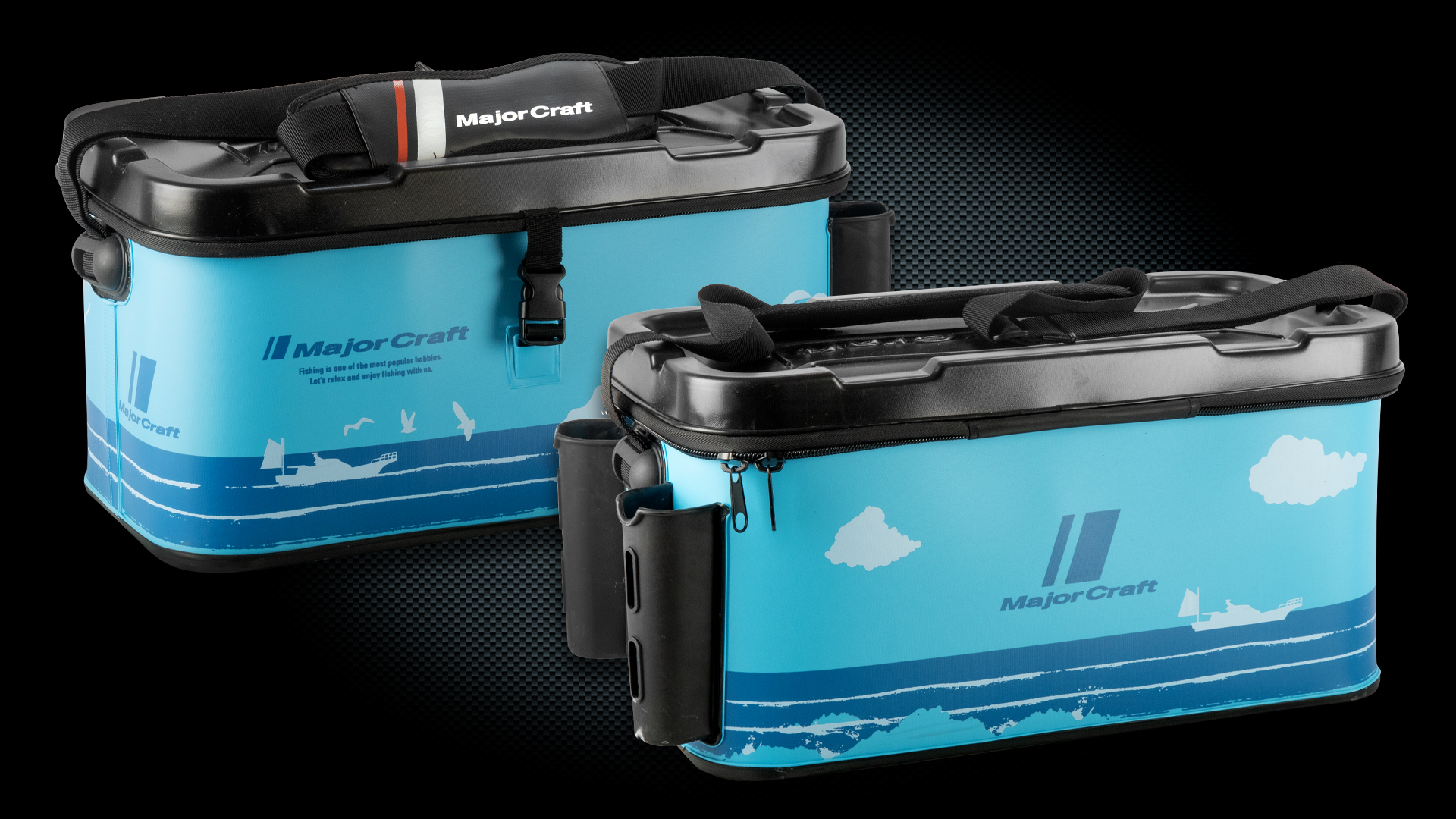 BAKKAN MAJOR CRAFT TACKLE BAG BLEU 30 LITRES