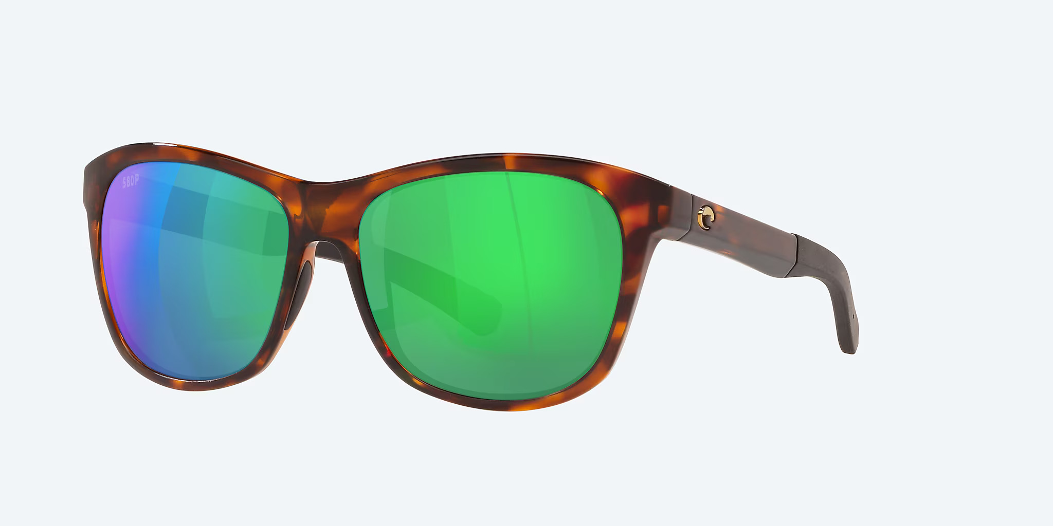 LUNETTES POLARISANTES COSTA VELA TORTOISE 580P GREEN MIRROR