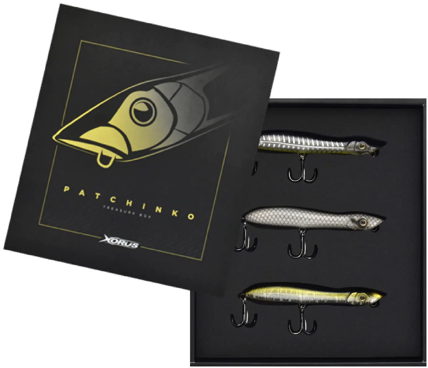 COFFRET XORUS TREASURE PATCHINKO 125 DE 3 LEURRES